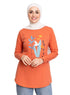 Copper Coin Printed Long - Sleeve Design 45 - Khotwh
